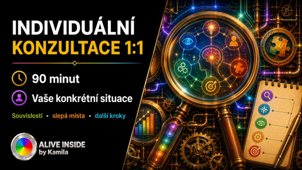 Individuální konzultace 1:1 na&nbsp;90 minut – ALIVE INSIDE by Kamila