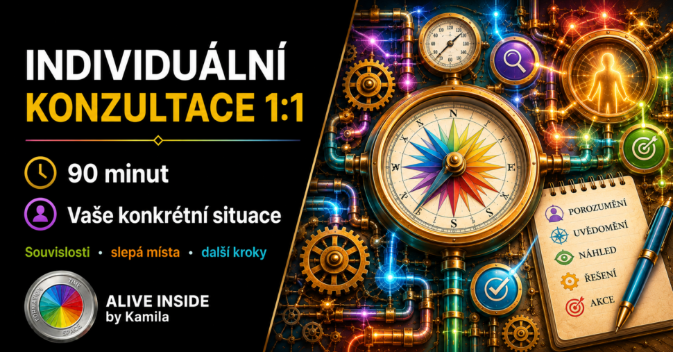 Individuální konzultace 1:1 na&nbsp;90 minut – ALIVE INSIDE by Kamila